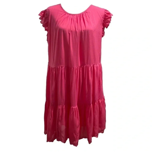 NWT House of Harlow 1960 Size Small Hot Pink Mini Dress - Picture 1 of 6
